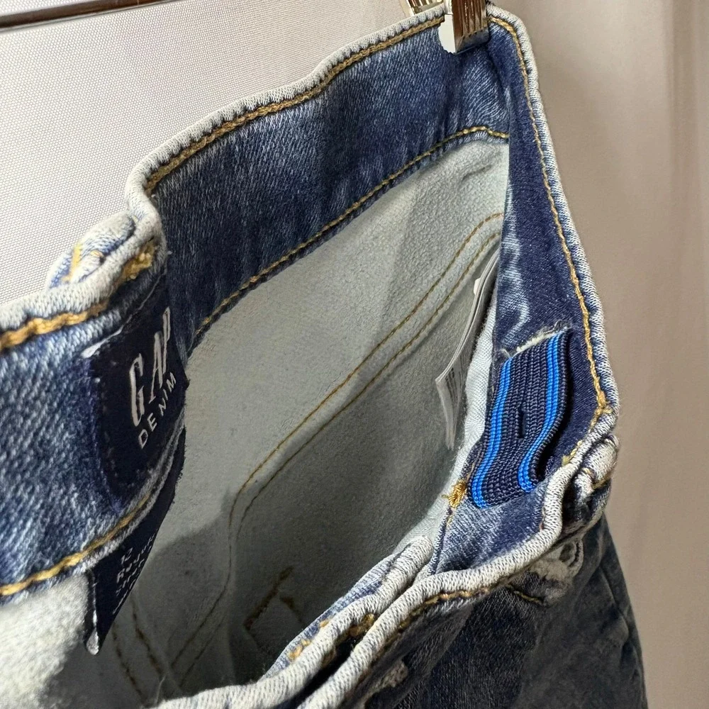 Gap Kids Boys 12 Regular Stretch‎ Slim Jeans Medium Wash Adjustable Waist Denim